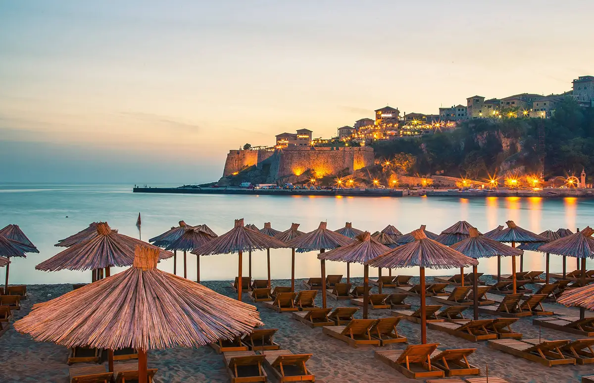 Mala plaža i stari grad, Ulcinj